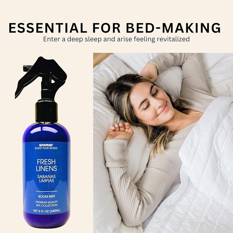 aromar Essential Room Mist and Fabric Spray with Natural Freshener Aromatherapy for a Fresh and Rejuvenated Home 8 oz Mediterranean Sage - Image 4